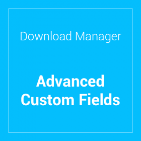 WP Download Manager Advanced Custom Fields