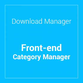 WP Download Manager Front-end Category Manager