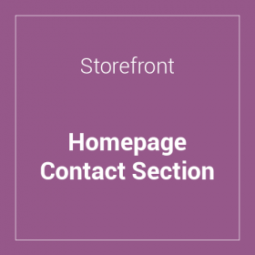 Storefront Homepage Contact Section
