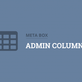 Meta Box Admin Columns