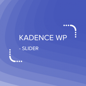 Kadence Slider