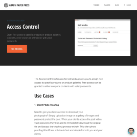 Graph Paper Press Sell Media Access Control Add-On