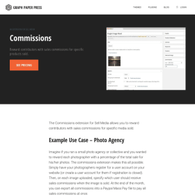 Graph Paper Press Sell Media Commissions Add-On