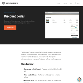 Graph Paper Press Sell Media Discount Codes Add-On