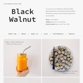 ElmaStudio Black Walnut WordPress Theme