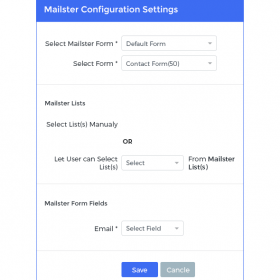 ARForms – Mailster Integration