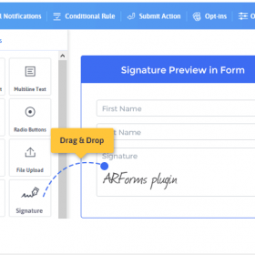 ARForms – Signature Addon
